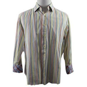 MINT R&G Robert Graham Striped Button Up Shirt XL